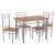 ΣΕΤ ΤΡΑΠΕΖΑΡΙΑΣ 5ΤΜΧ PEARY HM9416.12 ΜΕΤΑΛΛΟ ΑΣΗΜΙ-MDF ΣΟΝΑΜΑ 110x60x74Yεκ. |  Σετ τραπεζαρίες στο espiti