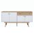 Μπουφές Satava pakoworld pp σε λευκή-καρυδί απόχρωση 180x45x87.6εκ |  Μπουφέδες στο espiti