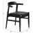 ΠΟΛΥΘΡΟΝΑ ΤΡΑΠΕΖΑΡΙΑΣ CERSEI HM9946.02 RUBBERWOOD & PU ΣΕ ΜΑΥΡΟ 57x54x74Υεκ |  Πολυθρόνες σαλονιού στο espiti