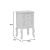 Κομοδίνο Pazlen Inart mdf σε λευκή αντικέ απόχρωση 40x45x65εκ |  Κομοδίνα στο espiti