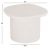 ΤΡΑΠΕΖΙ ΣΑΛΟΝΙΟΥ ΟΒΑΛ ΣΕΙΡΑ SANTORINI HM18054 MDF ΣΕ ΥΠΟΛΕΥΚΟ ΧΡΩΜΑ 54x54,5x40Υεκ |  Τραπέζια στο espiti