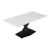 Τραπέζι Tafel pakoworld Sintered stone λευκό με μεταλλικά πόδια σε μαύρη απόχρωση 180x90x76εκ |  Τραπέζια στο espiti