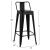 ΣΚΑΜΠΟ BAR ME ΠΛΑΤΗ ΜΕΤΑΛΛΙΚΟ MELITA-PRO HM8643.42 ΜΑΥΡΟ ΜΑΤ 42x42x100Υεκ. |  Σκαμπώ μπαρ στο espiti