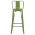 ΣΚΑΜΠΟ BAR ME ΠΛΑΤΗ ΜΕΤΑΛΛΙΚΟ MELITA-PRO HM8643.53 LIGHT OLIVE GREEN 42x42x100Υεκ. |  Σκαμπώ μπαρ στο espiti