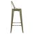 ΣΚΑΜΠΟ BAR ME ΠΛΑΤΗ ΜΕΤΑΛΛΙΚΟ MELITA-PRO HM8643.43 DARK OLIVE GREEN 42x42x100Υεκ. |  Σκαμπώ μπαρ στο espiti