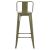 ΣΚΑΜΠΟ BAR ME ΠΛΑΤΗ ΜΕΤΑΛΛΙΚΟ MELITA-PRO HM8643.43 DARK OLIVE GREEN 42x42x100Υεκ. |  Σκαμπώ μπαρ στο espiti