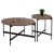 ΣΕΤ 2ΤΜΧ ΤΡΑΠΕΖΙΑ ΣΑΛΟΝΙΟΥ RONDA HM21089.03 MDF ΣΕ ΚΑΡΥΔΙ ΧΡΩΜΑ Φ80εκ & Φ50εκ |  Τραπέζια στο espiti