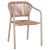 ΠΟΛΥΘΡΟΝΑ ΑΛΟΥΜΙΝΙΟΥ LUCCI HM6266.02 MOKA ΣΚΕΛΕΤΟΣ-P.E.RATTAN ΦΥΣΙΚΟ 58x56x79Υεκ |  Πολυθρόνες κήπου στο espiti