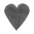 Παιδικό Χαλί DARK GREY SHADE HEART 160 x 160 εκ. MADI |  Χαλιά Παιδικά στο espiti