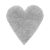 Παιδικό Χαλί LIGHT GREY SHADE HEART 120 x 120 εκ. MADI |  Χαλιά Παιδικά στο espiti
