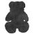 Παδικό Χαλί FEATHERY BLACK TEDDY BEAR 120 x 140 εκ. MADI |  Χαλιά Παιδικά στο espiti