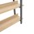 Βιβλιοθήκη Almond pakoworld σε oak-μαύρη απόχρωση 120x29x185εκ |  Βιβλιοθήκες στο espiti