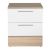 Κομοδίνo Base Megapap σε χρώμα λευκό - sonoma 45x40x52εκ. |  Κομοδίνα στο espiti