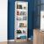 Βιβλιοθήκη μελαμίνης Base Megapap χρώμα oak - λευκό 60x26x197εκ. |  Βιβλιοθήκες στο espiti