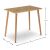 Τραπέζι Fiona Megapap από μελαμίνη χρώμα oak 90x55x75εκ. |  Τραπέζια στο espiti