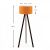 Φωτιστικό δαπέδου Rosling Megapap Mdf/ύφασμα Pvc χρώμα μαύρο/πορτοκαλί 38x21x140εκ. |  Δαπέδου στο espiti