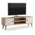 Έπιπλο τηλεόρασης Parma Megapap από μελαμίνη χρώμα white - oak 120x30x40εκ. |  Έπιπλα τηλεόρασης στο espiti