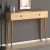 Κονσόλα μελαμίνης Alis Megapap χρώμα oak 110x29x88εκ. |  Συρταριέρες -Κονσόλες στο espiti