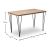 Τραπέζι Roger Megapap Mdf - μεταλλικό χρώμα ακακίας 120x70x75εκ. |  Τραπέζια στο espiti