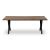 Τραπέζι Walter Megapap Mdf - μεταλλικό χρώμα καρυδί 200x100x75εκ. |  Τραπέζια στο espiti
