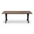 Τραπέζι Walter Megapap Mdf - μεταλλικό χρώμα καρυδί 200x100x75εκ. |  Τραπέζια στο espiti