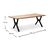 Τραπέζι Walter Megapap Mdf - μεταλλικό χρώμα ακακίας 200x100x75εκ. |  Τραπέζια στο espiti