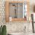 Καθρέφτης μπάνιου Devlin Megapap από μελαμίνη χρώμα pine oak 60x10x45εκ. |  Καθρέπτες στο espiti