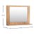 Καθρέφτης μπάνιου Devlin Megapap από μελαμίνη χρώμα pine oak 60x10x45εκ. |  Καθρέπτες στο espiti