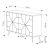Μπουφές μελαμίνης Dune Megapap χρώμα ανοιχτή μόκα 123x35x77,4εκ. |  Μπουφέδες στο espiti