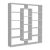 Βιβλιοθήκη μελαμίνης Ample Megapap χρώμα λευκό 125x22x135,7εκ. |  Βιβλιοθήκες στο espiti