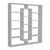 Βιβλιοθήκη μελαμίνης Ample Megapap χρώμα λευκό 125x22x135,7εκ. |  Βιβλιοθήκες στο espiti