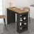 Τραπέζι μπαρ Monaco Megapap από μελαμίνη χρώμα ανθρακί - sapphire oak 120x51,6x101,8εκ. |  Τραπέζια στο espiti
