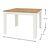 Τραπέζι μελαμίνης Darlen Megapap χρώμα λευκό - sapphire oak 110x72x74εκ. |  Τραπέζια στο espiti