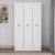 Ντουλάπα ρούχων Hampton Megapap τρίφυλλη χρώμα λευκό 103x52x185εκ. |  Ντουλάπες ρούχων στο espiti
