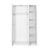Ντουλάπα ρούχων Hampton Megapap τρίφυλλη χρώμα λευκό 103x52x185εκ. |  Ντουλάπες ρούχων στο espiti
