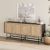 Μπουφές Joji Megapap χρώμα sapphire oak - silky black 186,8x40x77,6εκ. |  Μπουφέδες στο espiti