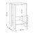 Κομοδίνο Ema Megapap χρώμα sapphire oak - λευκό 30x30x55εκ. |  Κομοδίνα στο espiti