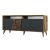Μπουφές Milan Megapap χρώμα καρυδί - ανθρακί 180x35x78,6εκ. |  Μπουφέδες στο espiti