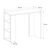 Γραφείο εργασίας Netenia Megapap από μελαμίνη χρώμα sapphire oak 90x40x74εκ. |  Γραφεία στο espiti