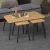 Τραπεζάκι σαλονιού σετ 3 τμχ Oliva Megapap χρώμα oak 90x55x46εκ. |  Τραπεζάκια βοηθητικά στο espiti
