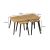 Τραπεζάκι σαλονιού σετ 3 τμχ Oliva Megapap χρώμα oak 90x55x46εκ. |  Τραπεζάκια βοηθητικά στο espiti