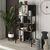 Βιβλιοθήκη Midi Megapap χρώμα sapphire oak - silky black 88x35x175εκ. |  Βιβλιοθήκες στο espiti