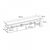 Έπιπλο τηλεόρασης Acnes Megapap χρώμα λευκό - sapphire oak 220x40x52εκ. |  Έπιπλα τηλεόρασης στο espiti