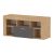 Έπιπλο τηλεόρασης Midili Megapap χρώμα sapphire oak - ανθρακί 135x42x60,7εκ. |  Έπιπλα τηλεόρασης στο espiti