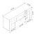 Έπιπλο τηλεόρασης Midili Megapap χρώμα sapphire oak - ανθρακί 135x42x60,7εκ. |  Έπιπλα τηλεόρασης στο espiti