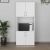 Ντουλάπα κουζίνας Armado Megapap χρώμα λευκό 60x32x140εκ. |  Ντουλάπια στο espiti