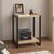 Κομοδίνο Gina Megapap χρώμα sapphire oak - μαύρο 39x30x48εκ. |  Κομοδίνα στο espiti