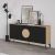 Μπουφές Gora Megapap χρώμα sapphire oak - silky black 180x40x82εκ. |  Μπουφέδες στο espiti