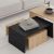 Τραπεζάκι σαλονιού σετ 3 τμχ. Kanta Megapap χρώμα sapphire oak - silky black 80x50x40,5εκ. |  Τραπεζάκια σαλονιού στο espiti