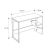 Γραφείο εργασίας Cubo Megapap χρώμα λευκό - sapphire oak 110x50x75εκ. |  Γραφεία στο espiti